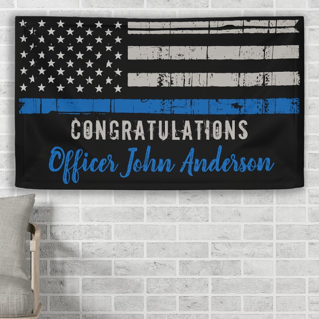 Lona Graduación de la policía policial de la Línea Azul (Subido por el creador)