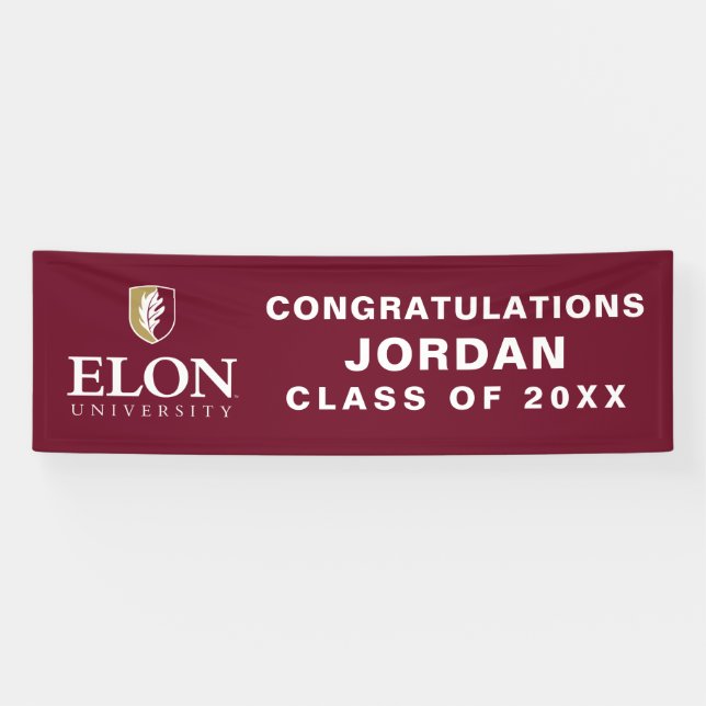 Lona Graduación de la Universidad de Elon (Horizontal)