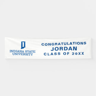 Lona Graduación de la Universidad Estatal de Indiana