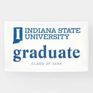 Lona Graduación de la Universidad Estatal de Indiana