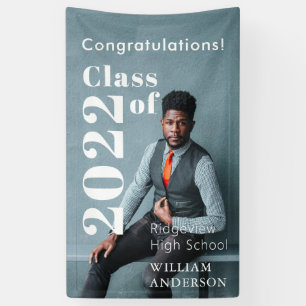 Lona Graduación de letras negrita simple de foto