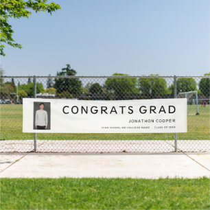 Lona Graduación de texto de foto de grado de felicitaci
