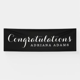 Lona Graduación elegante de la escritura