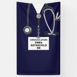 Lona Graduación en la escuela de enfermería