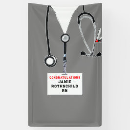 Lona Graduación en la escuela de enfermería