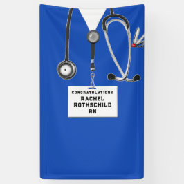 Lona Graduación en la escuela de enfermería