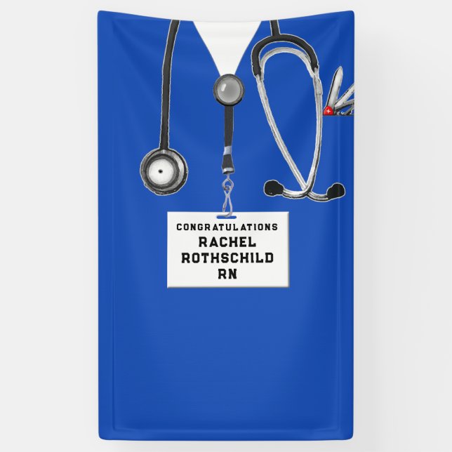 Lona Graduación en la escuela de enfermería (Vertical)