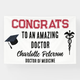 Lona Graduación en la Escuela de Medicina médica