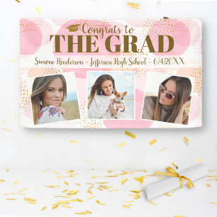 Lona Graduación Felicitaciones Personalizados Fotos Rót