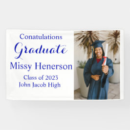 Lona Graduación fotográfica, clase de Rótulo azul 2023