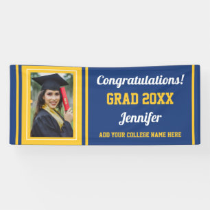 Lona Graduación fotográfica de Personalizado Grado Bl