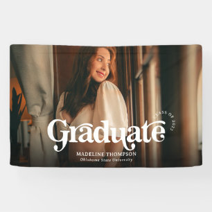 Lona Graduación minimalista de fotografía retro vintage