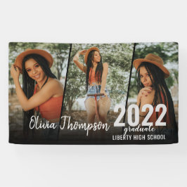 Lona Graduación negra en Collage de fotos de escritura 