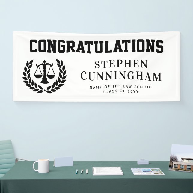 Lona Graduación personalizada en la Facultad de Derecho (Feria)