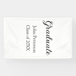 Lona Graduado de 20XX graduación mínima simple