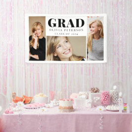 Lona Graduado de collage de fotos de 2023