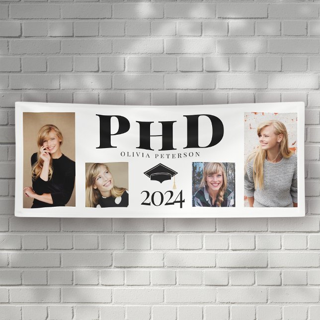 Lona Graduado de doctorado en collage de fotos de 2024 (Subido por el creador)