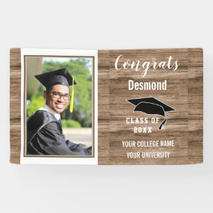 Lona Graduado de Felicitaciones 2023 Chicos Foto Gradua