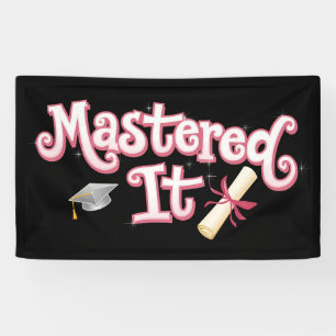 Lona Graduado de Maestría Graduado de Máster