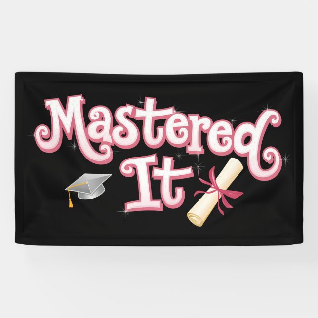 Lona Graduado de Maestría Graduado de Máster (Horizontal)