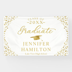 Lona Graduado de oro blanco moderno