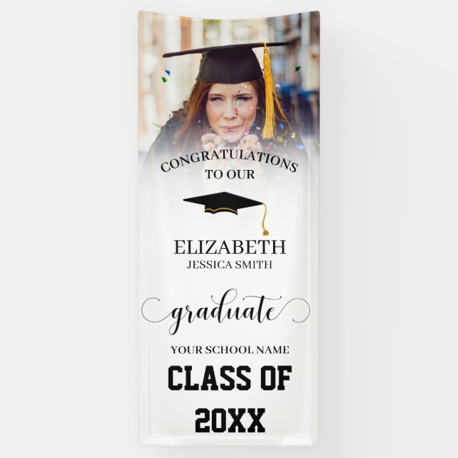Lona Graduado fotográfico de 20XX Puerta de graduación (Vertical)