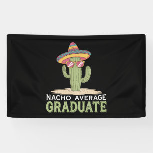 Lona Graduado Nacho Promedio Cactus Graduación Mexicano