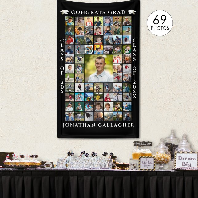 Lona Graduation 69 Photo Collage Congrats Grad (Subido por el creador)