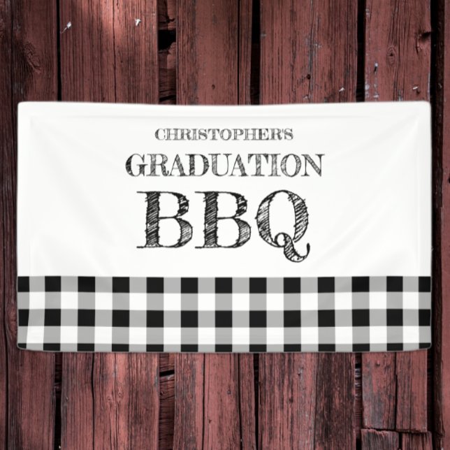 Lona Graduation BBQ Gingham (Subido por el creador)