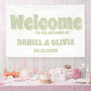 Lona Gráficas de asientos Wed Boho Boho retro Groovy co