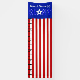 Lona Gráfico de Crecimiento de la Bandera Americana