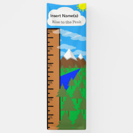 Lona Gráfico de Crecimiento de Montaña