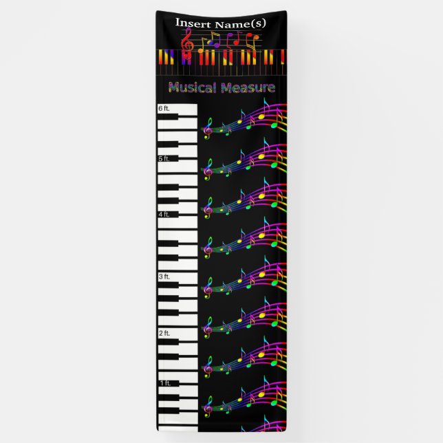 Lona Gráfico de Crecimiento de Piano (Vertical)