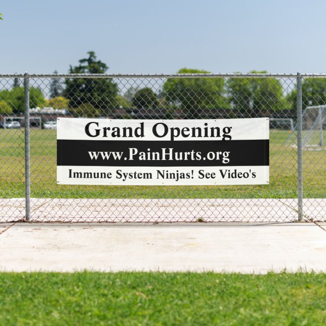 Lona Gran abertura en blanco y negro (In situ)