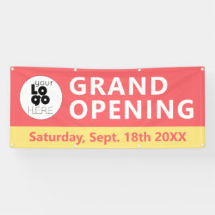 Lona Gran apertura de logotipo comercial Rótulo de bann