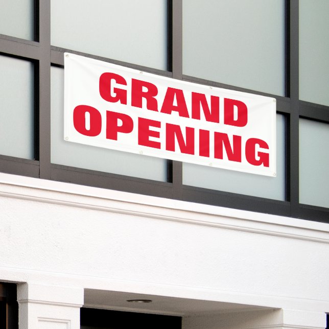 Lona Gran Apertura Nueva Publicidad Empresarial Negrita (Edificio exterior)