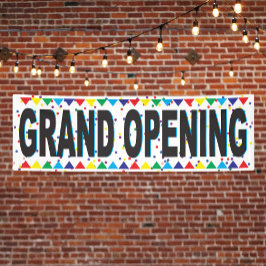 Lona Gran banner comercial de apertura