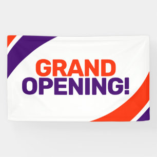 Lona gran banner comercial de apertura de plantilla mod