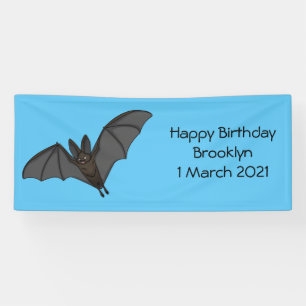 Lona Gran ilustracion de personalizado de murciélagos v