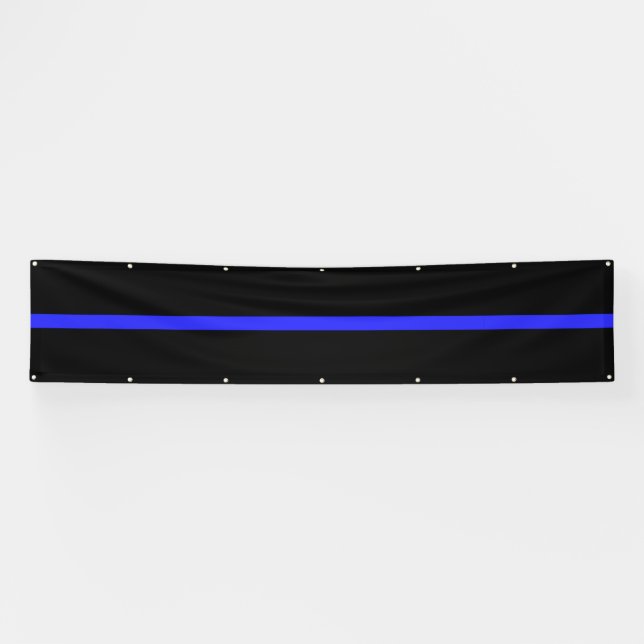 Lona Gran versión estándar de la línea azul delgada (Horizontal)