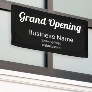 Lona Grand Opening Script Business Name Teléfono No. Ne