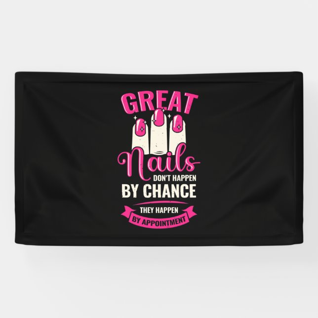 Lona Grandes uñas ocurren por cita (Horizontal)