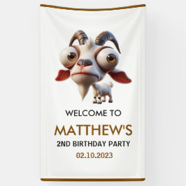 Lona Granja de cabra de animales Bienvenida Fiesta de s