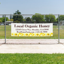 Lona Granja de miel de abejas personalizada 2.5' x 8' P
