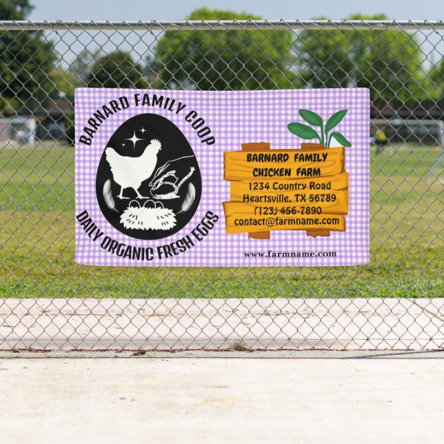 Lona Granja de Pollos Granja de Campo Patrón de Madera  (In situ)