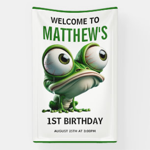 Lona Granja del loco sapo lindo Tema Cumpleaños 1er año