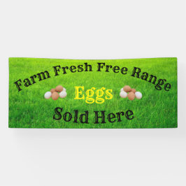 Lona Granja Fresca Huevos De Gama Libre Vendidos Aquí C