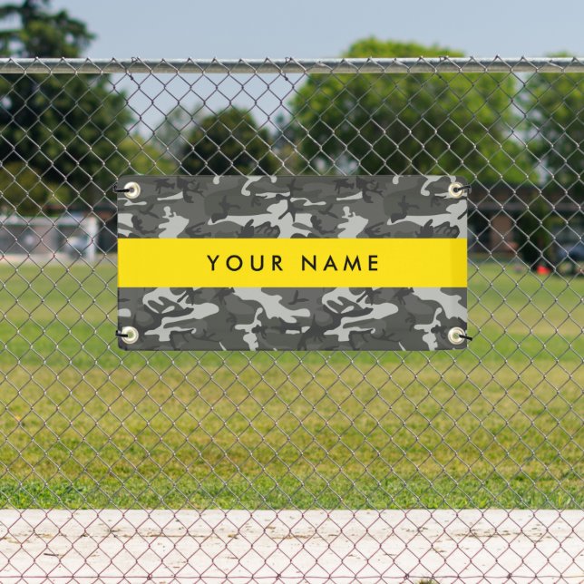 Lona Gray Camouflage Pattern, Your name, Personalize (in situ)