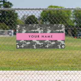 Lona Gray Camouflage Pattern, Your name, Personalize