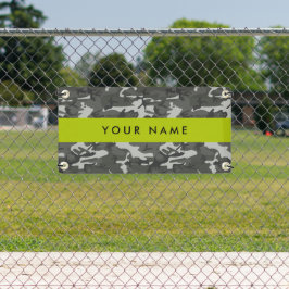 Lona Gray Camouflage Pattern, Your name, Personalize